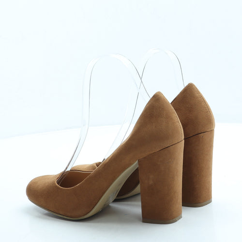 Papaya Womens Brown Suede Court Heel UK 5 38