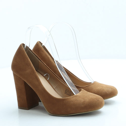 Papaya Womens Brown Suede Court Heel UK 5 38