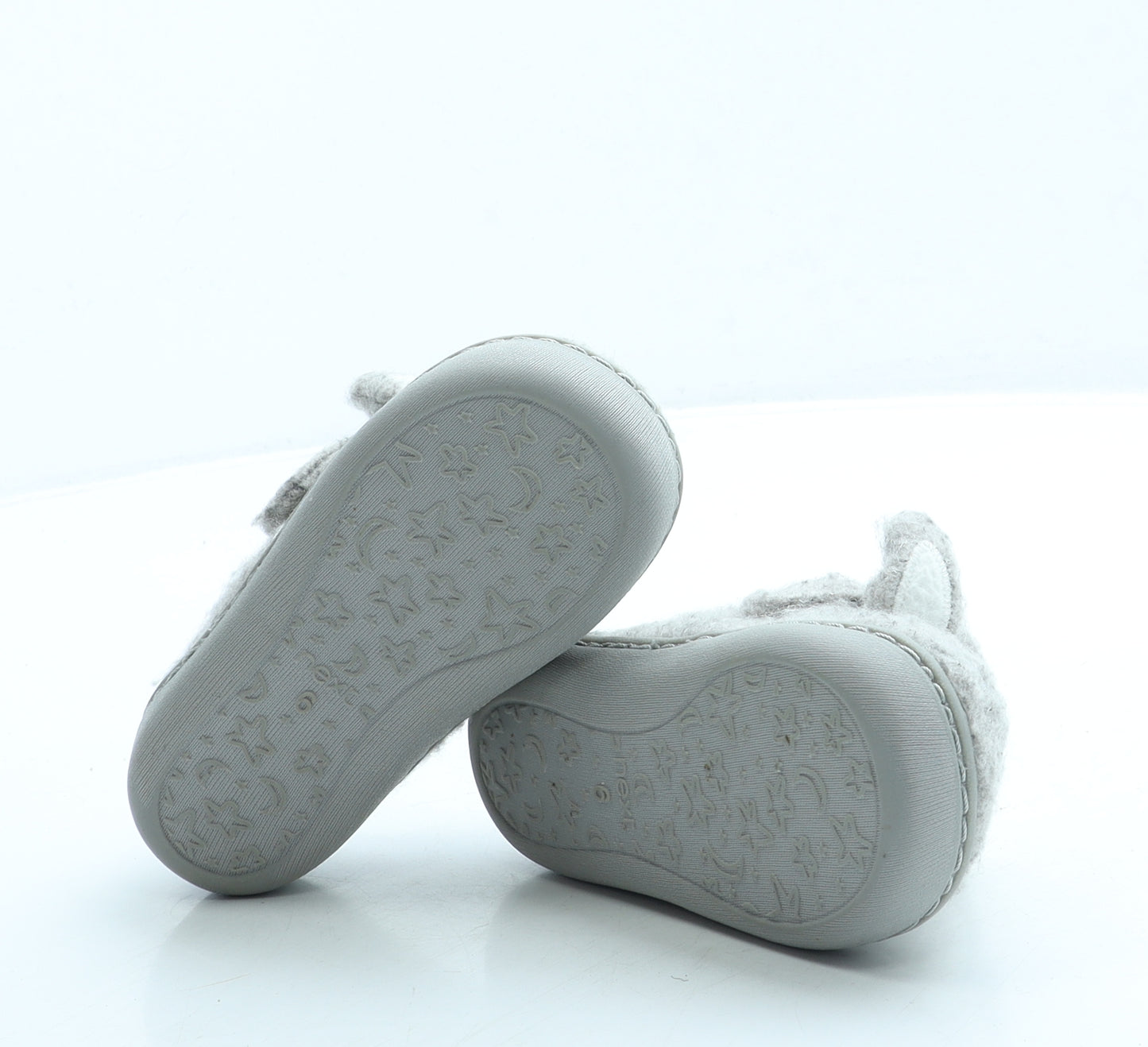 NEXT Girls Grey Polyester Slip On Slipper UK 6 - Bunny