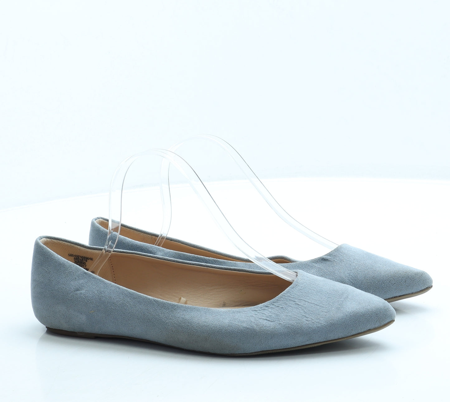 George Womens Blue Suede Flat UK 7