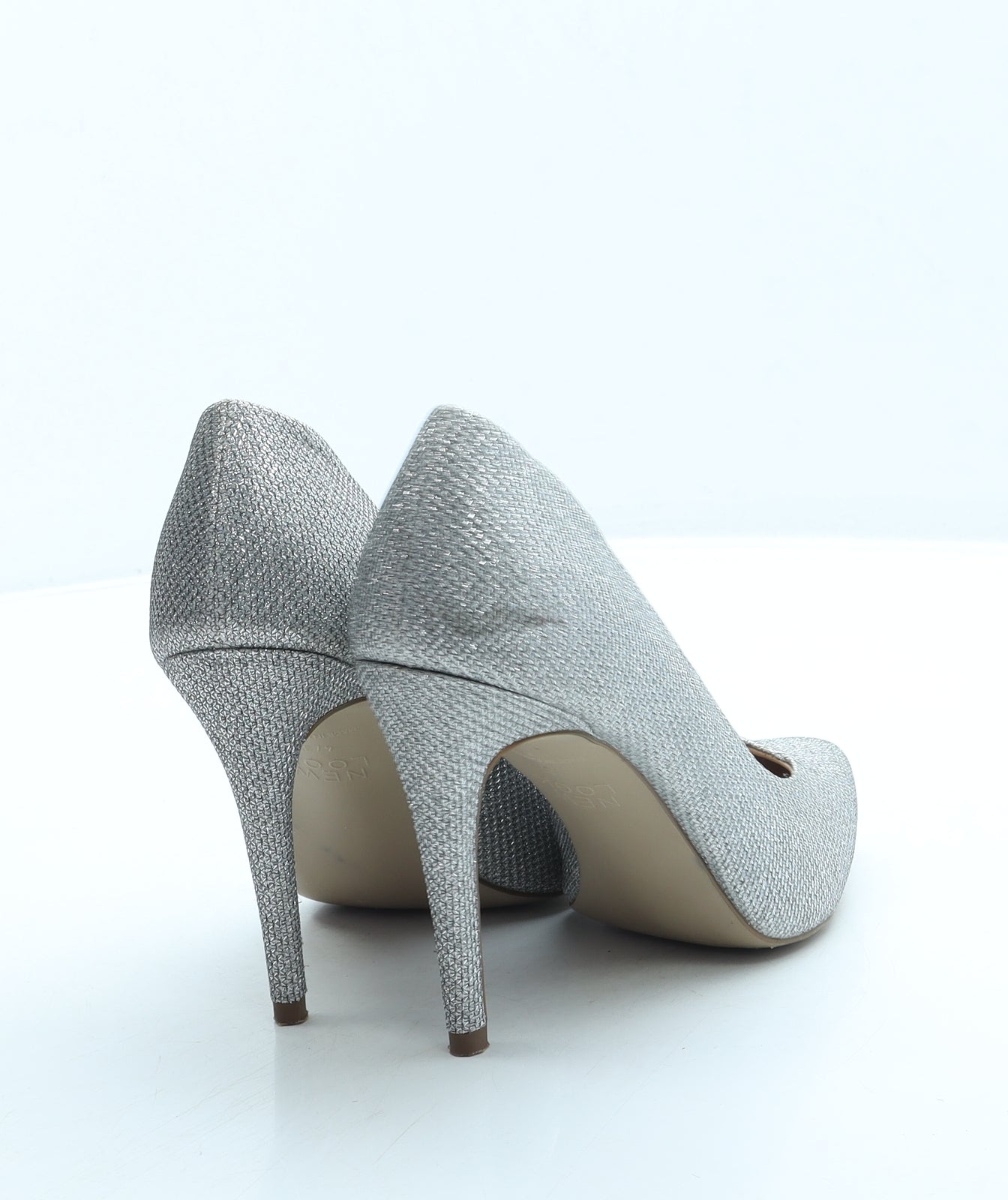 New Look Womens Silver Polyester Court Heel UK 4 37