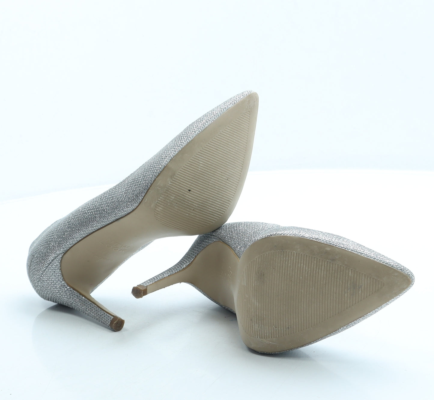 New Look Womens Silver Polyester Court Heel UK 4 37