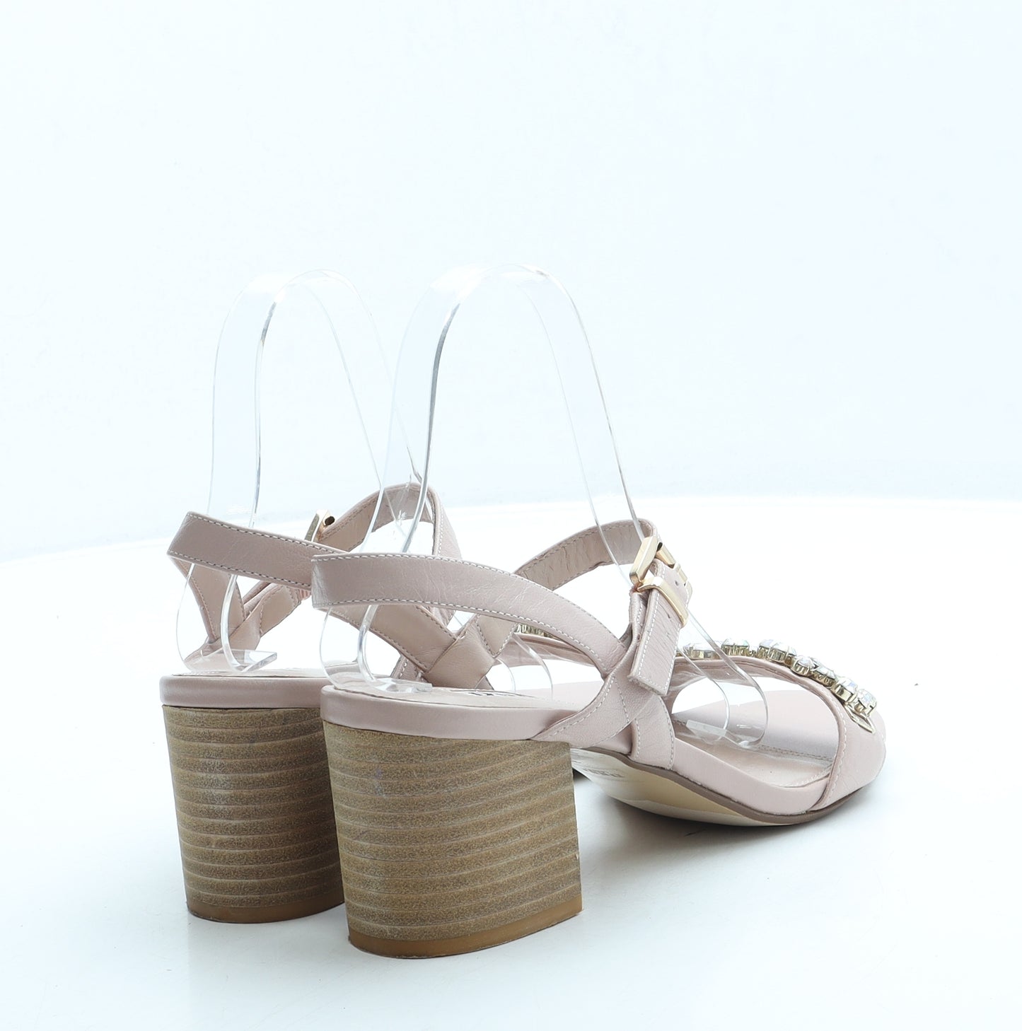 Dune Womens Pink Leather Strappy Heel UK 6 39