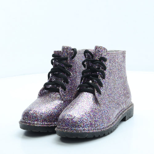 TU Girls Multicoloured Rubber Combat Boot UK 13