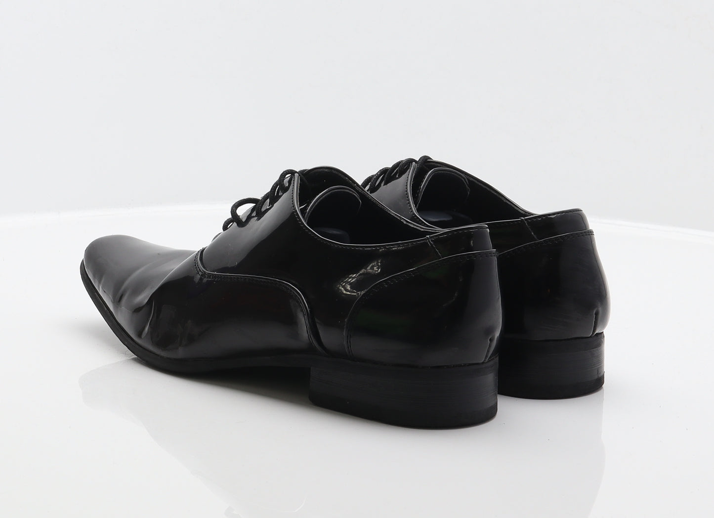 Goor Mens Black Patent Leather Oxford Dress UK 6