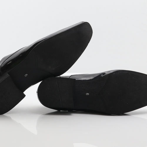 Goor Mens Black Patent Leather Oxford Dress UK 6