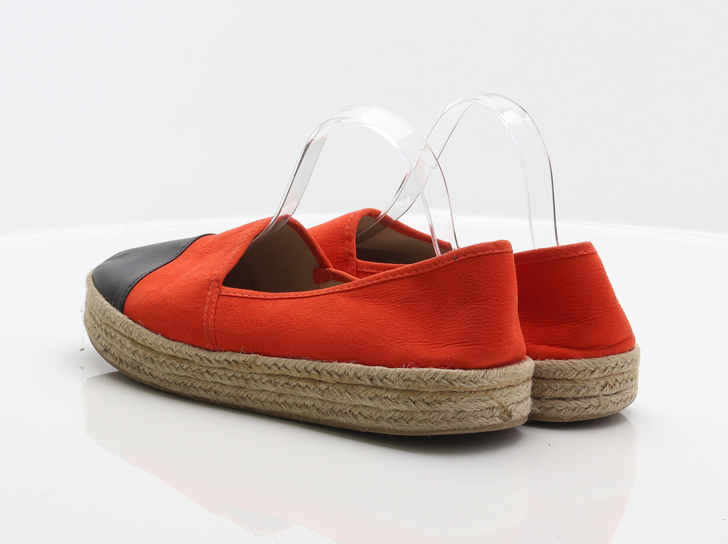 Primark Womens Orange Polyester Espadrille Flat UK 8 41
