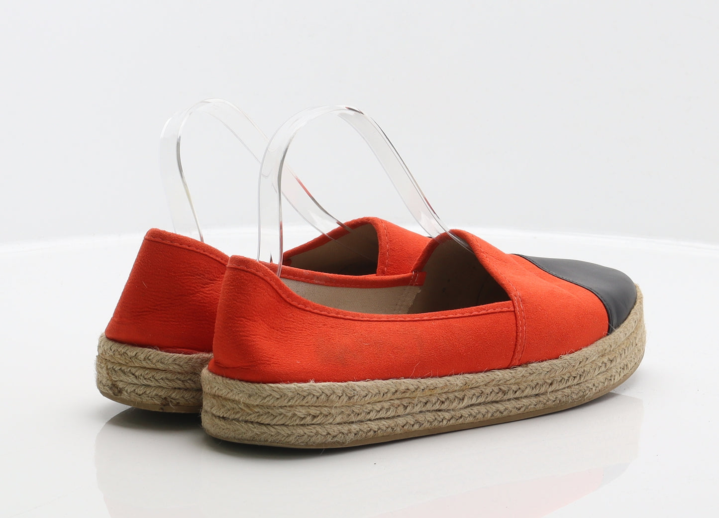Primark Womens Orange Polyester Espadrille Flat UK 8 41