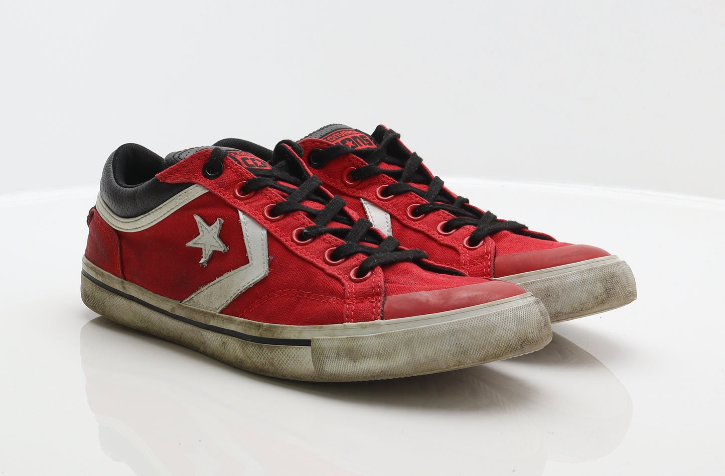 Converse Mens Red Geometric Fabric Trainer UK 10 44