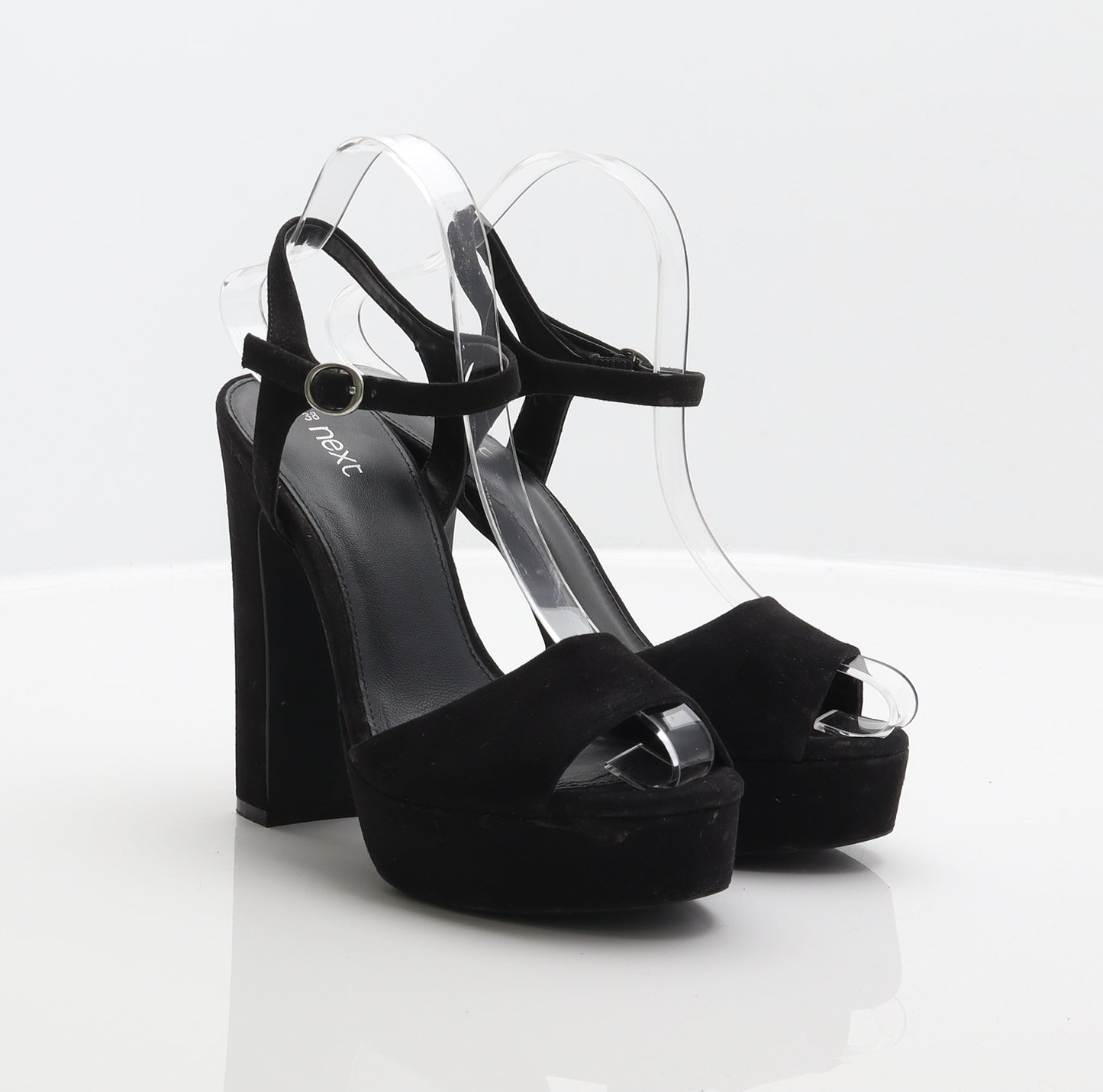 NEXT Womens Black Polyester Platform Heel UK 5 38