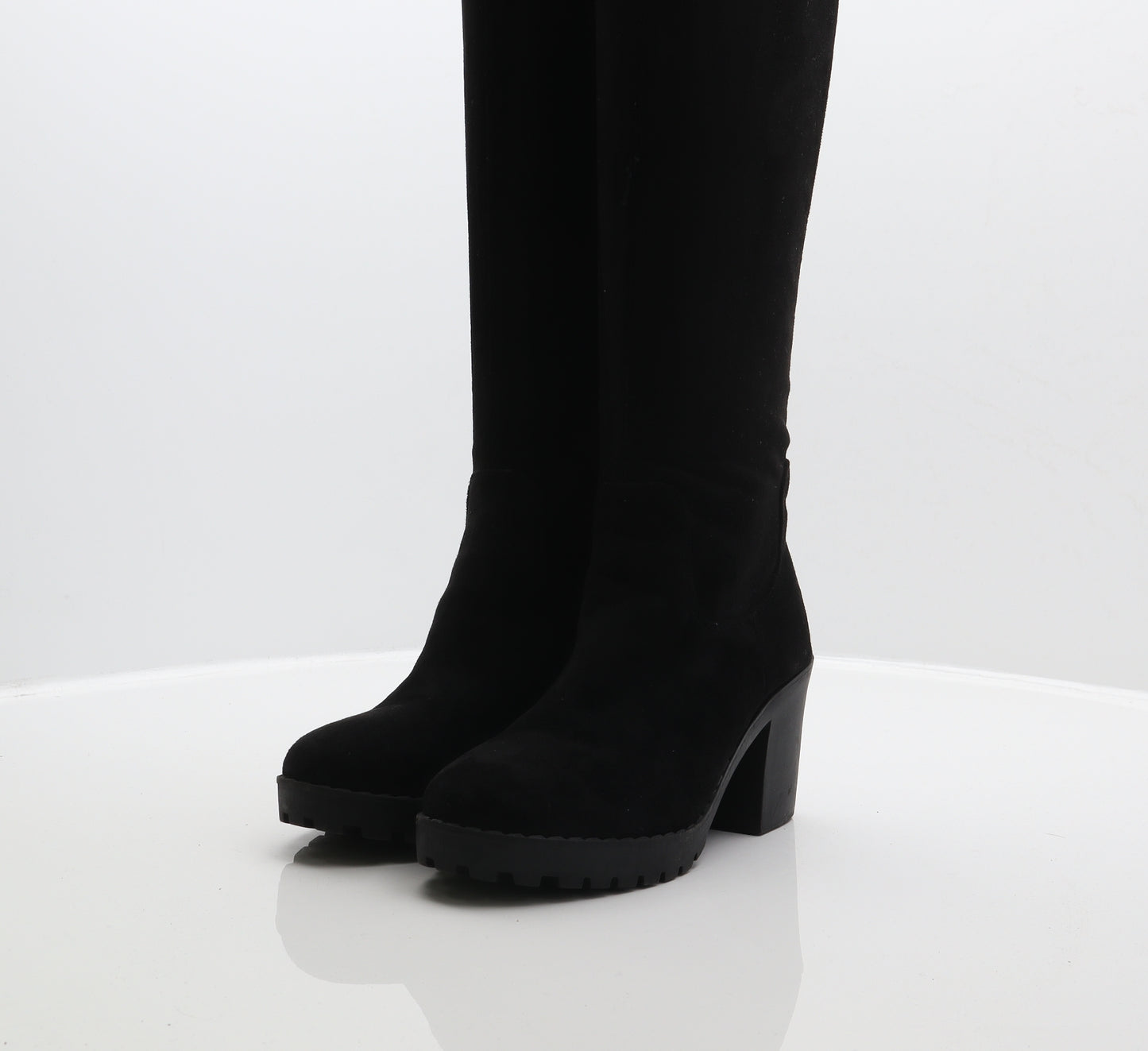 New Look Womens Black Polyester Slip On Boot UK 5 38