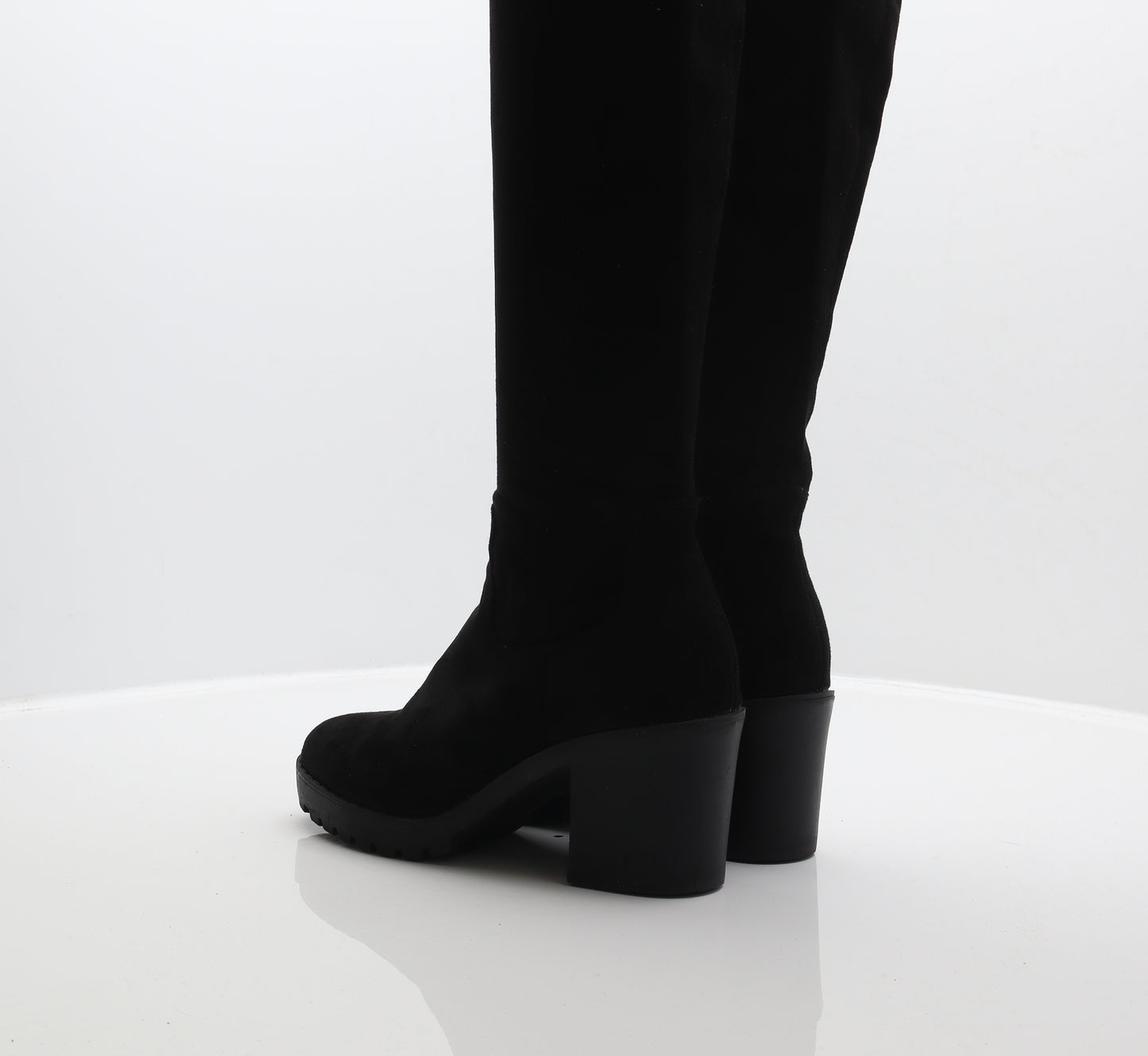 New Look Womens Black Polyester Slip On Boot UK 5 38