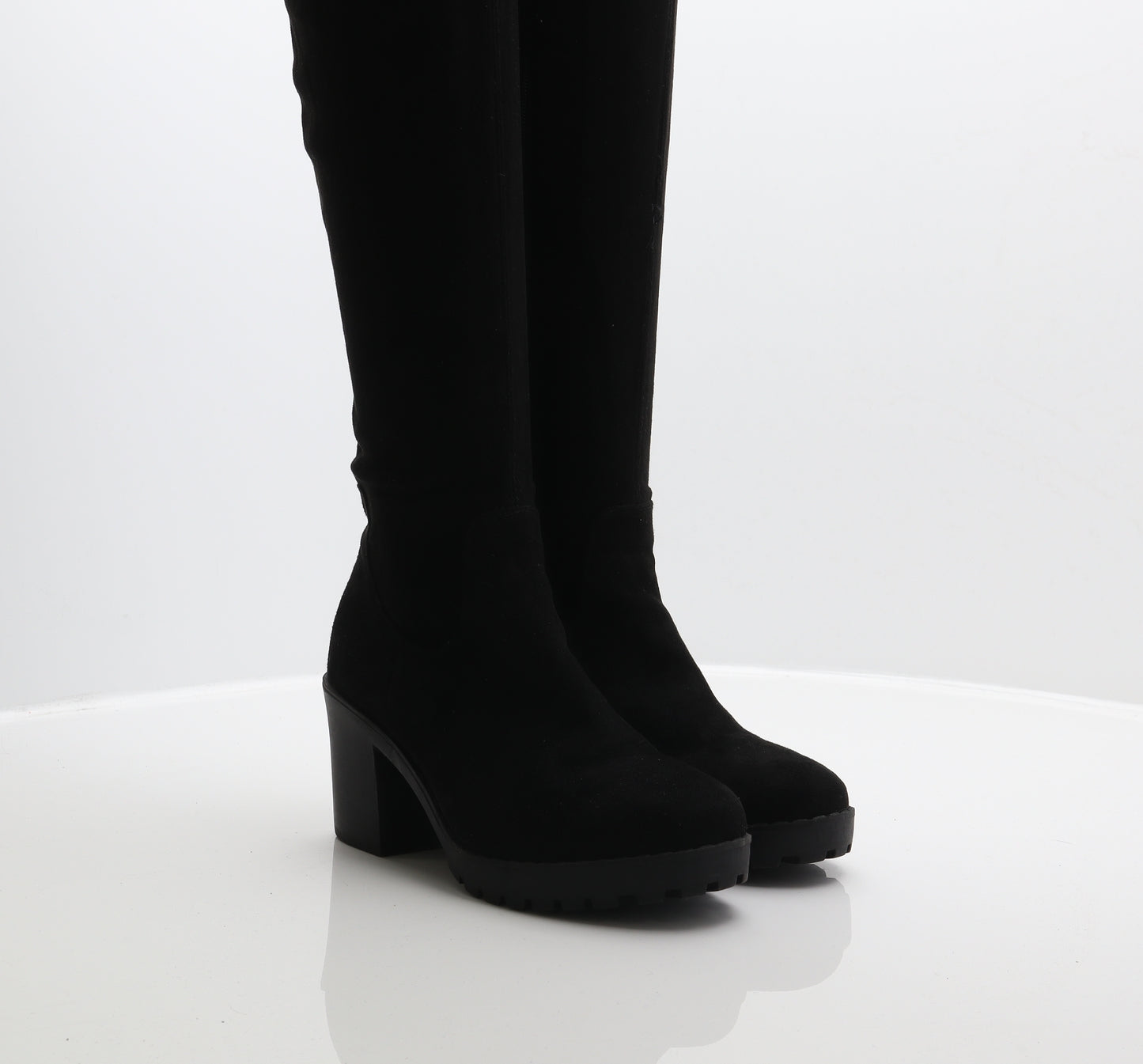 New Look Womens Black Polyester Slip On Boot UK 5 38