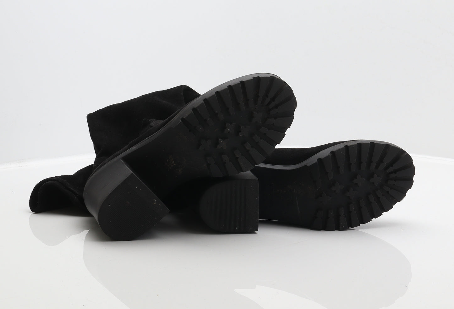New Look Womens Black Polyester Slip On Boot UK 5 38