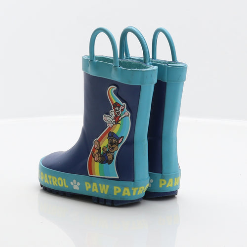 George Boys Blue Synthetic Wellies Boot UK 3 19 - Paw Patrol