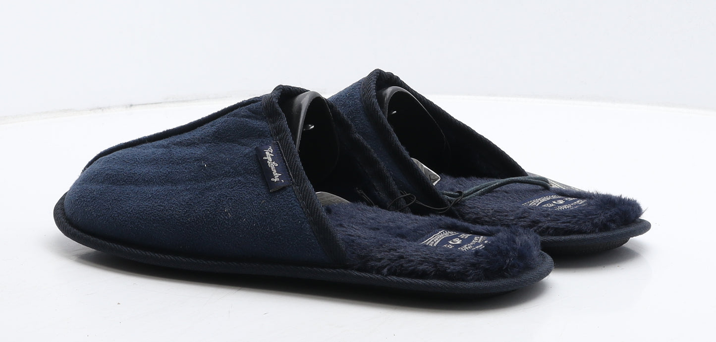 Tokyo Laundry Mens Blue Suede Slip On Slipper UK 9