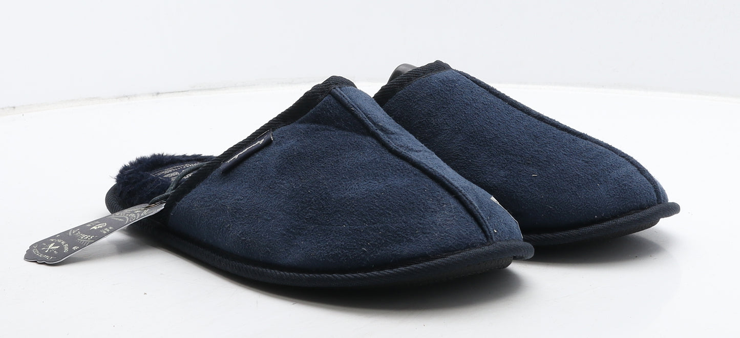 Tokyo Laundry Mens Blue Suede Slip On Slipper UK 9
