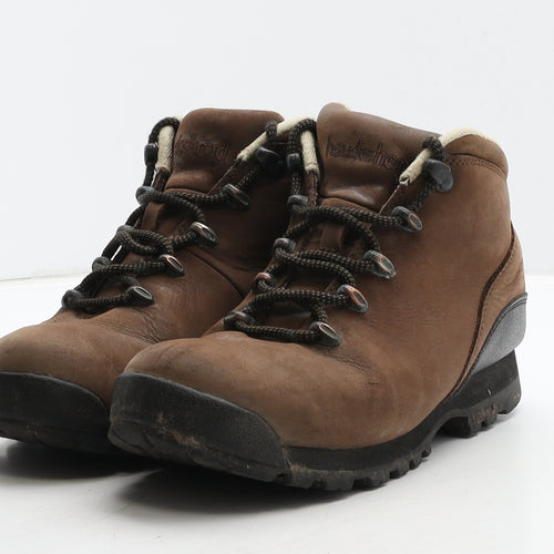 Hawkshead Womens Brown Leather Combat Boot UK 5