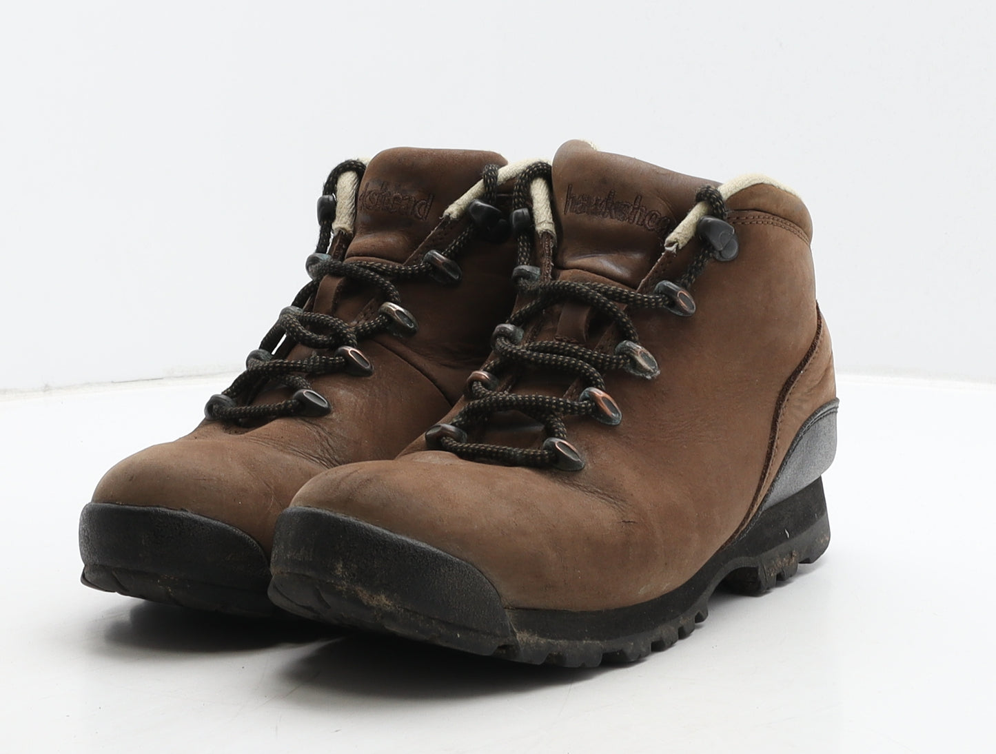 Hawkshead Womens Brown Leather Combat Boot UK 5