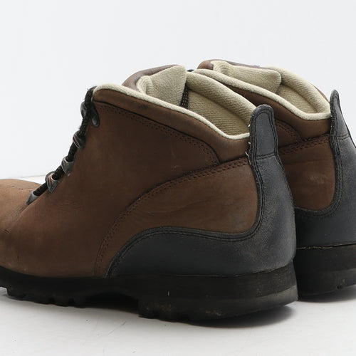 Hawkshead Womens Brown Leather Combat Boot UK 5