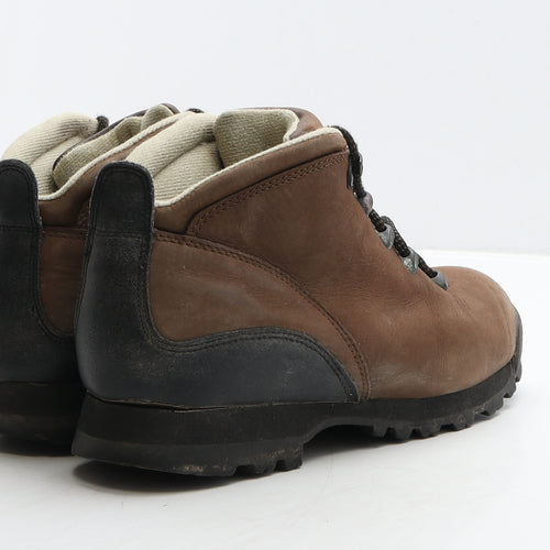 Hawkshead Womens Brown Leather Combat Boot UK 5