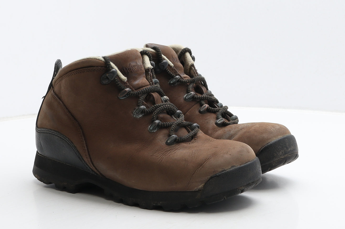 Hawkshead Womens Brown Leather Combat Boot UK 5