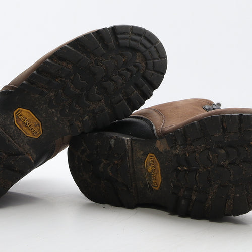 Hawkshead Womens Brown Leather Combat Boot UK 5