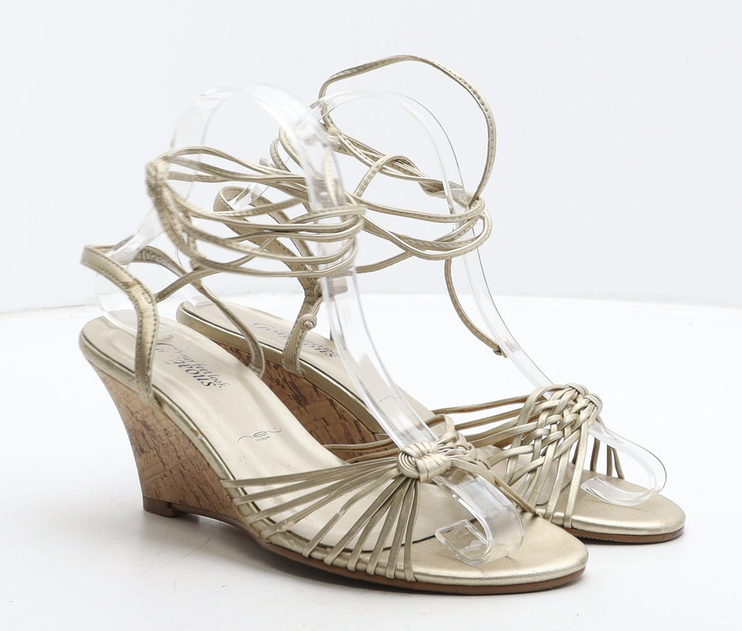 New Look Womens Beige Synthetic Slingback Heel UK 4 37