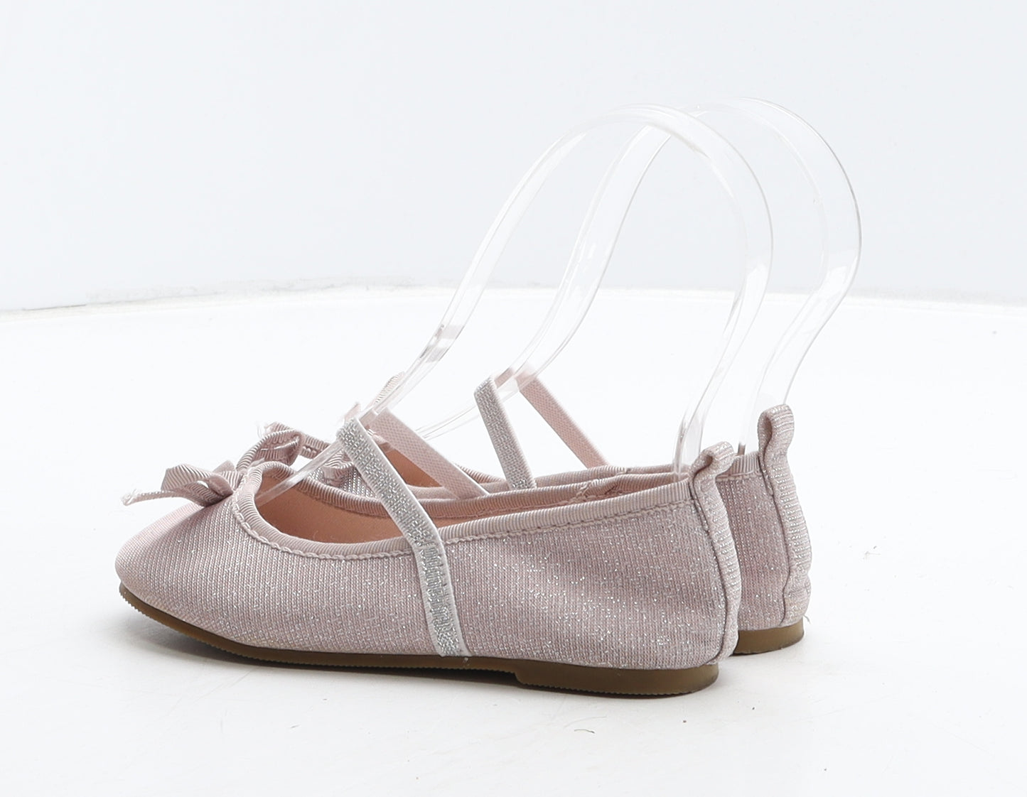 F&F Girls Pink Synthetic Ballet Flat UK 8 26