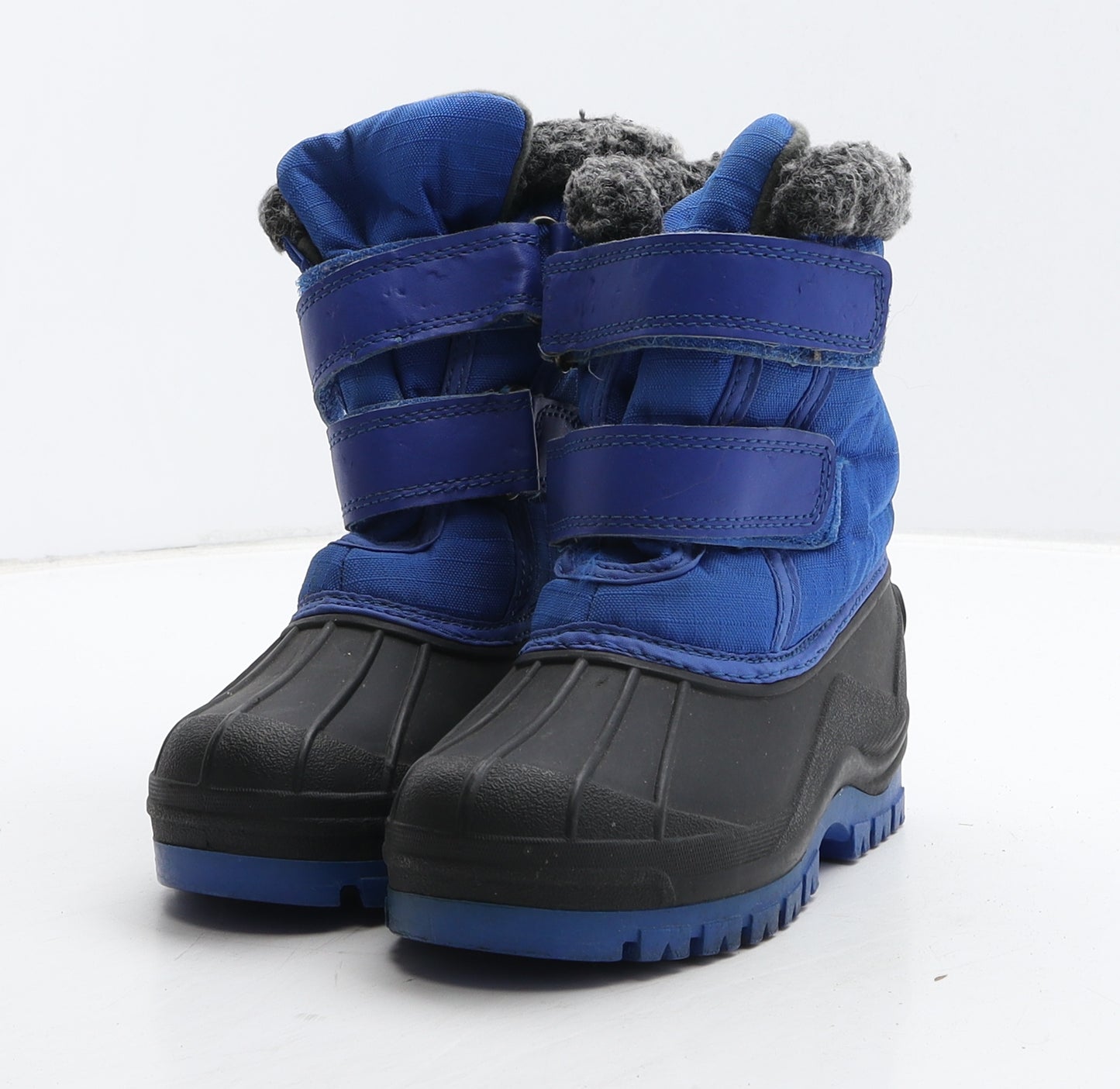 Crane Boys Blue Colourblock Synthetic Snow Boot Boot UK 12