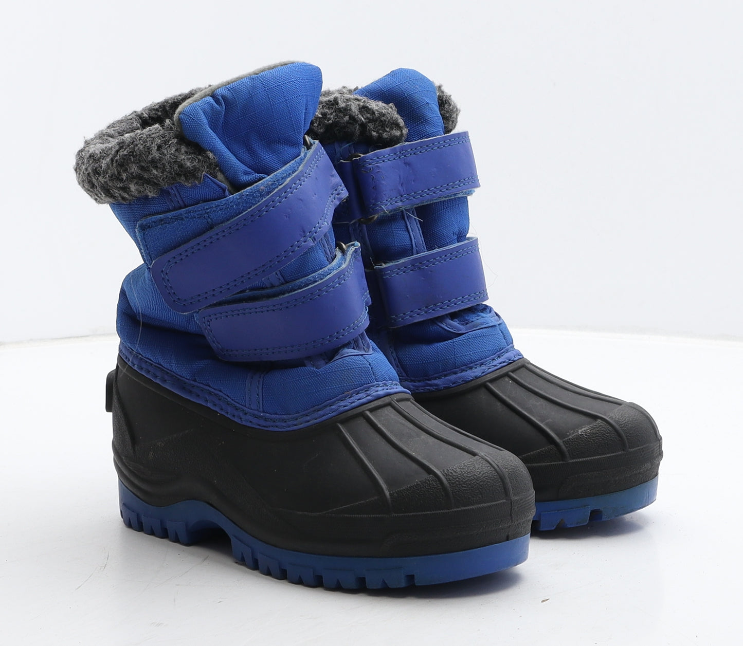 Crane Boys Blue Colourblock Synthetic Snow Boot Boot UK 12