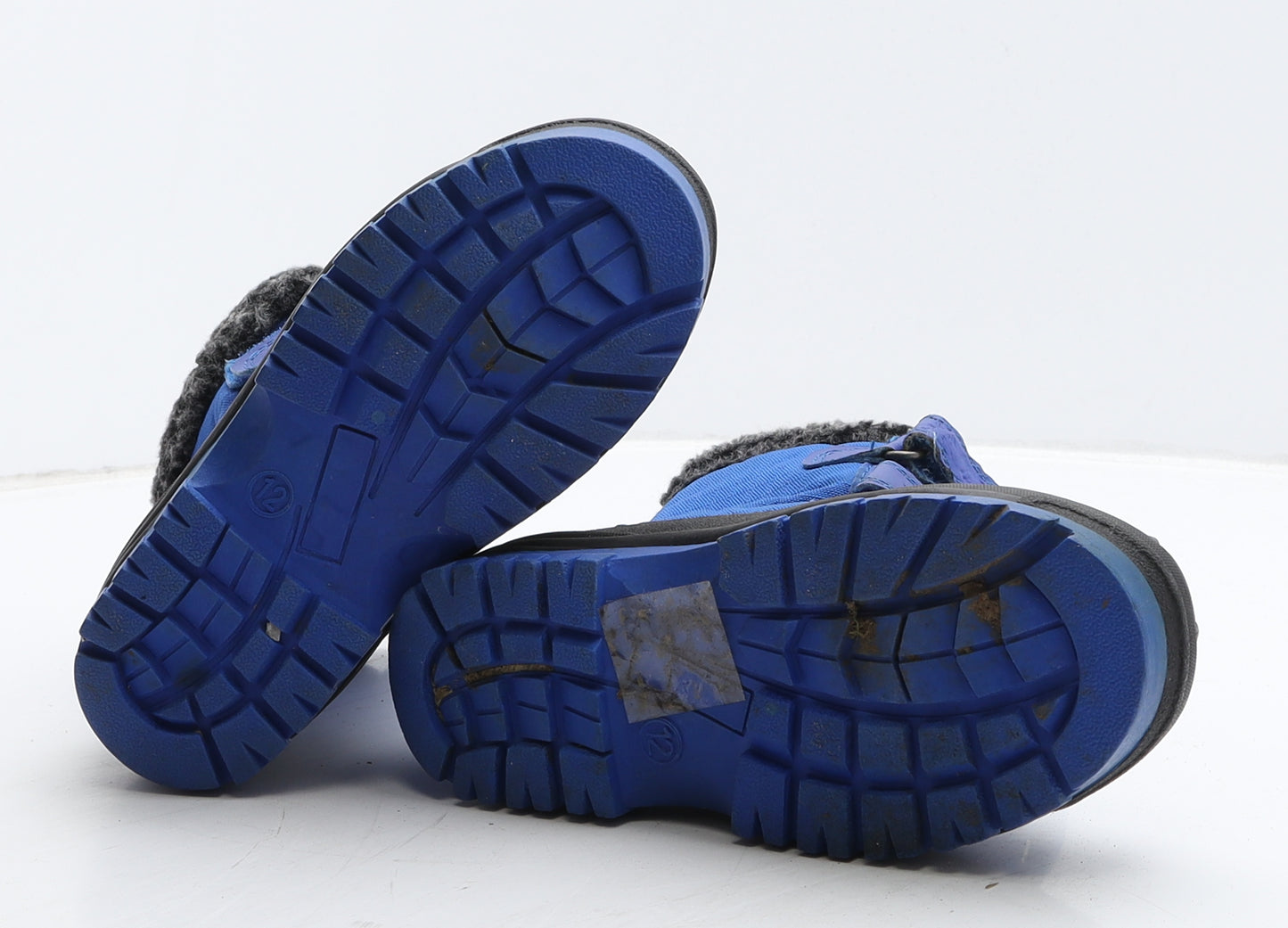 Crane Boys Blue Colourblock Synthetic Snow Boot Boot UK 12