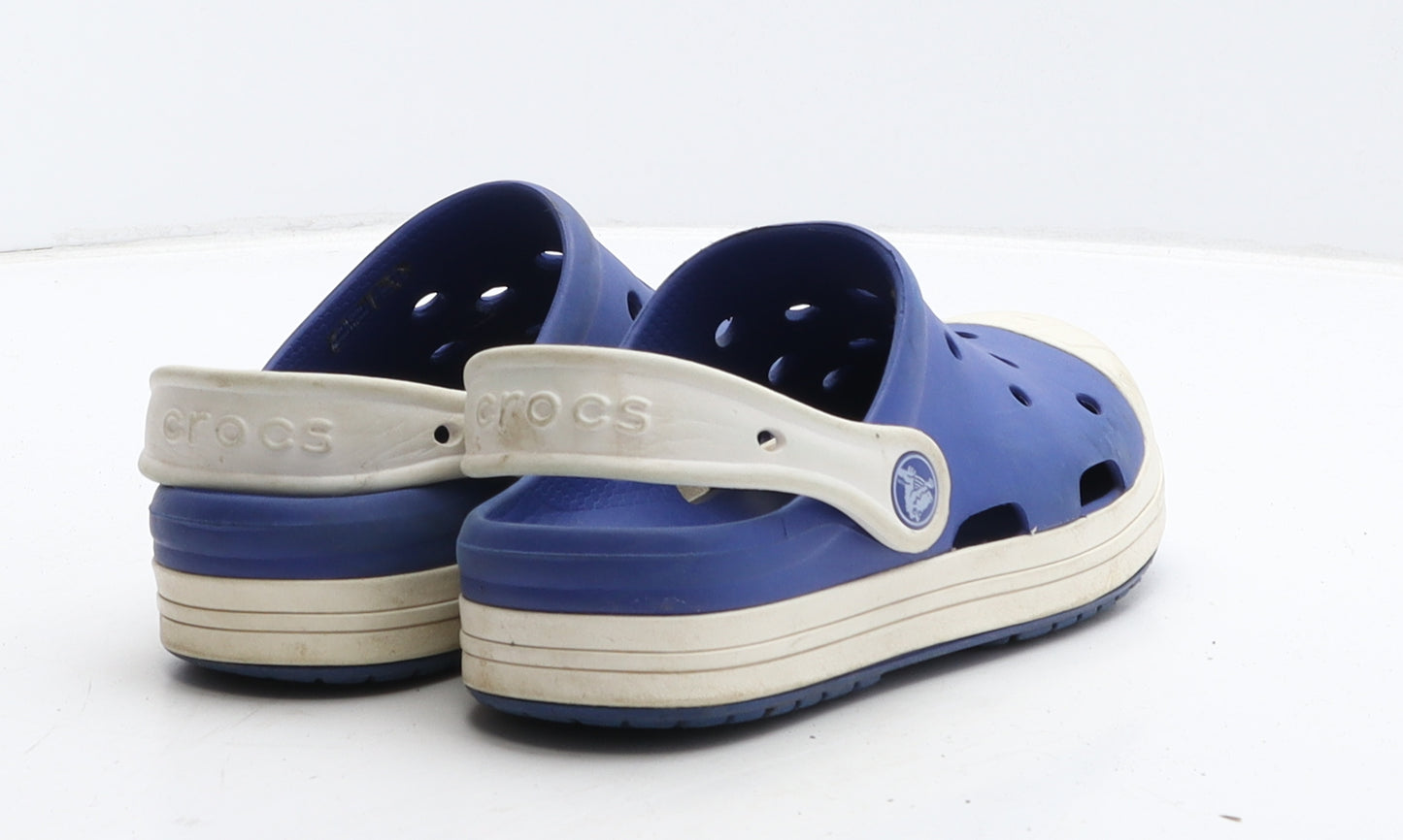 Crocs Boys Blue Colourblock Rubber Clog Casual UK 13 US 1