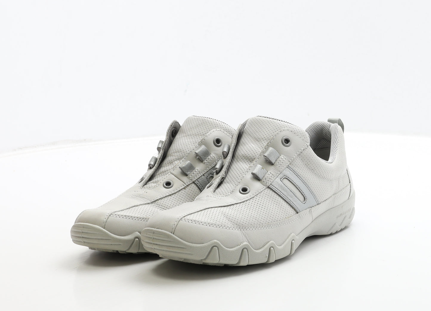 Hotter Womens White Leather Trainer UK 4 37