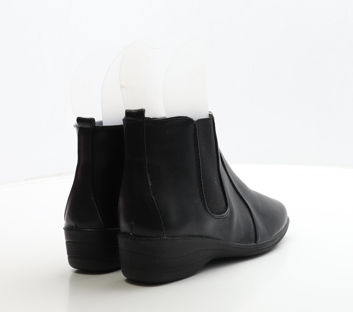 Shoe Tree Comfort Womens Black Leather Chelsea Boot UK 5 38