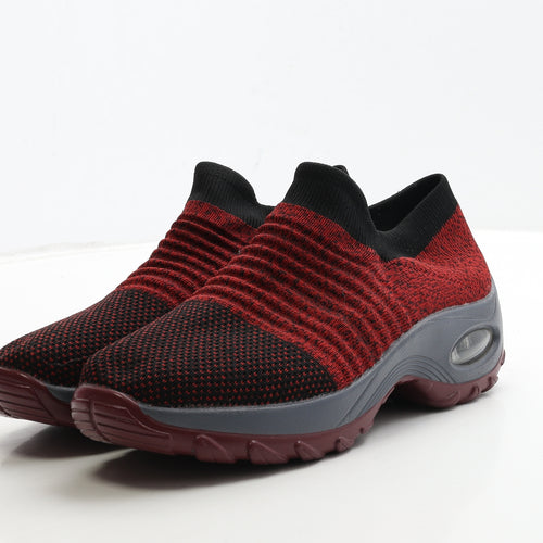 Preworn Womens Red Polyester Trainer UK 7 40
