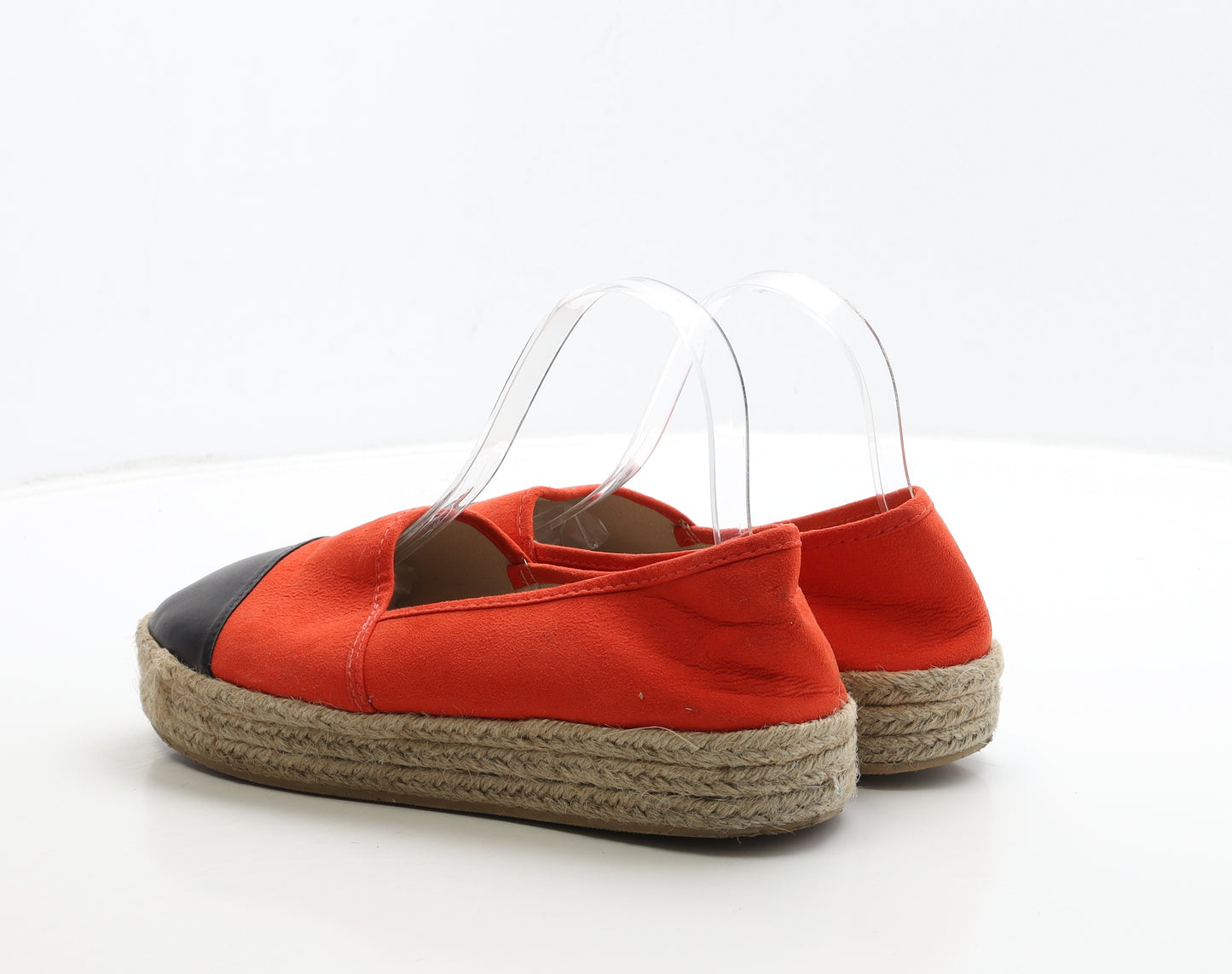 Primark Womens Orange Leather Loafer Flat UK 7 40