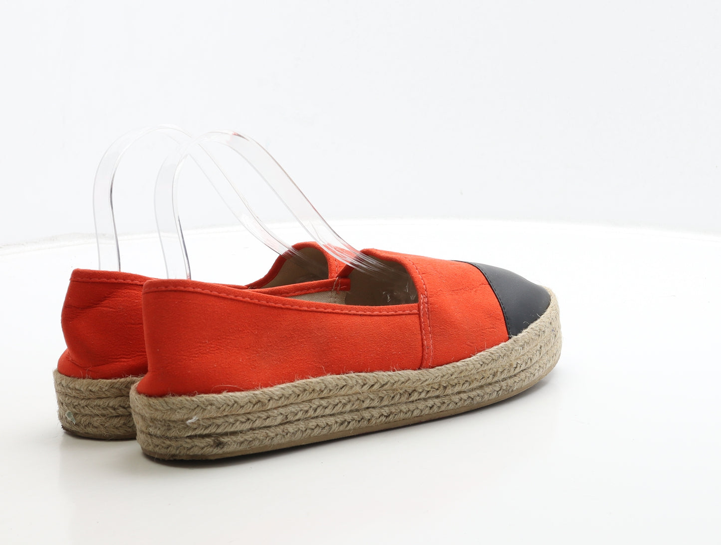 Primark Womens Orange Leather Loafer Flat UK 7 40