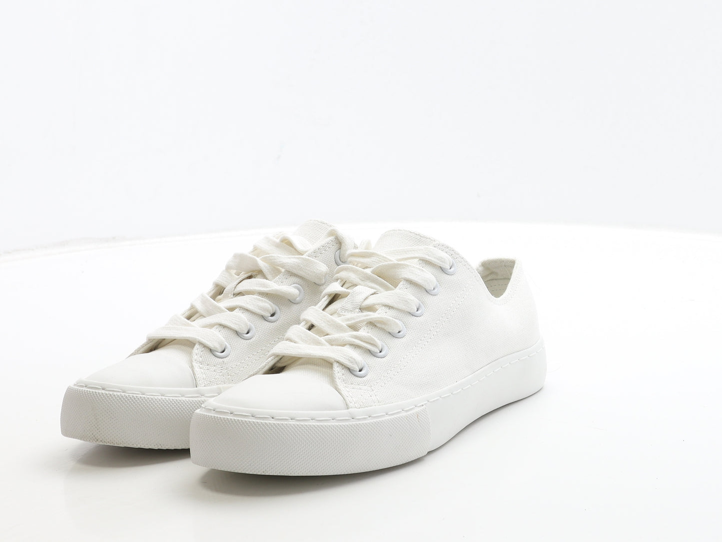 NEXT Womens White Fabric Trainer UK 3.5 36