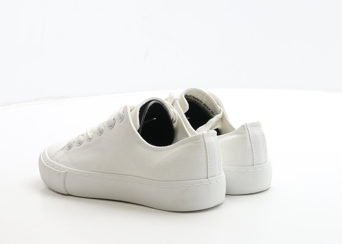 NEXT Womens White Fabric Trainer UK 3.5 36