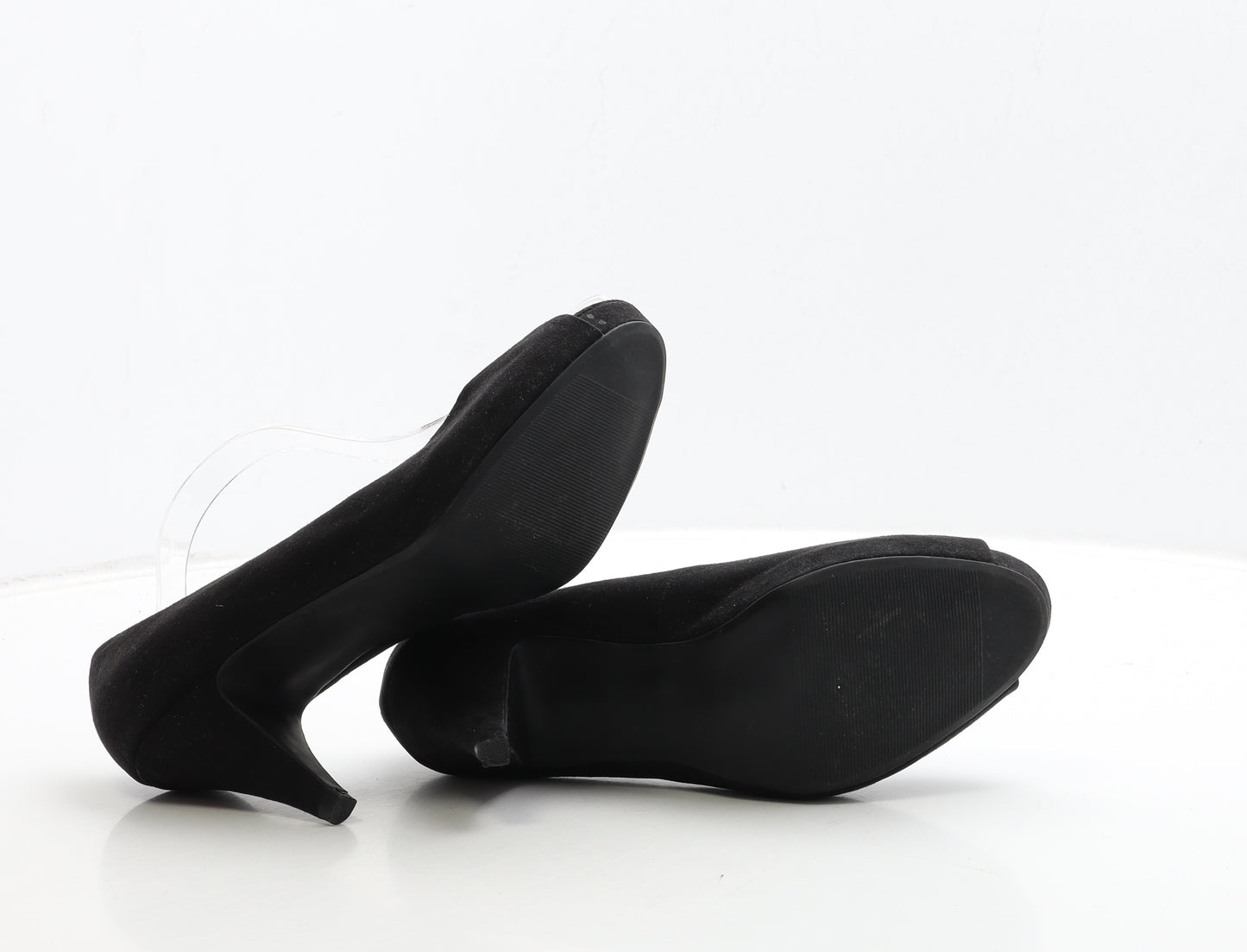 George Womens Black Suede Court Heel UK 6 39