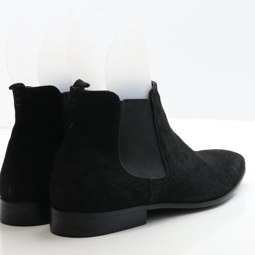 NEXT Mens Black Suede Chelsea Boot UK 9 43