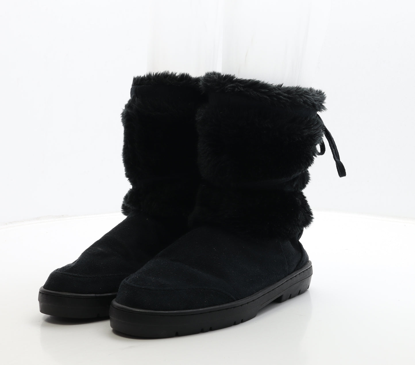 Ella Womens Blue Suede Shearling Style Boot UK 6 39