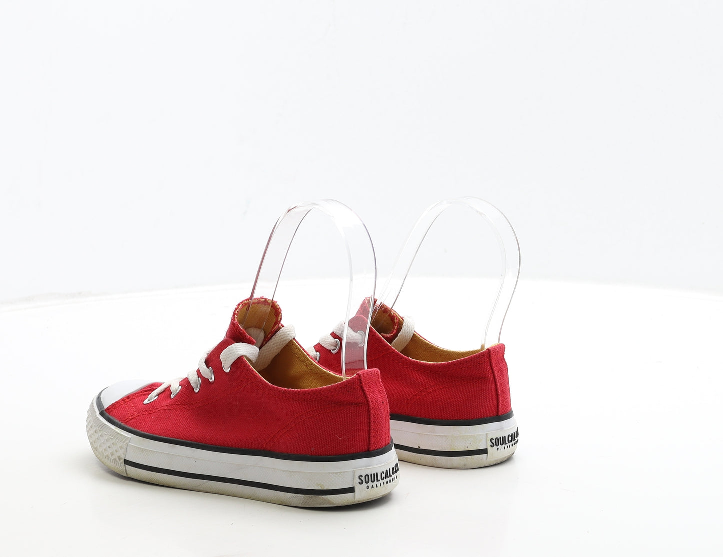SoulCal&Co Boys Red Fabric Trainer UK 13 31.5