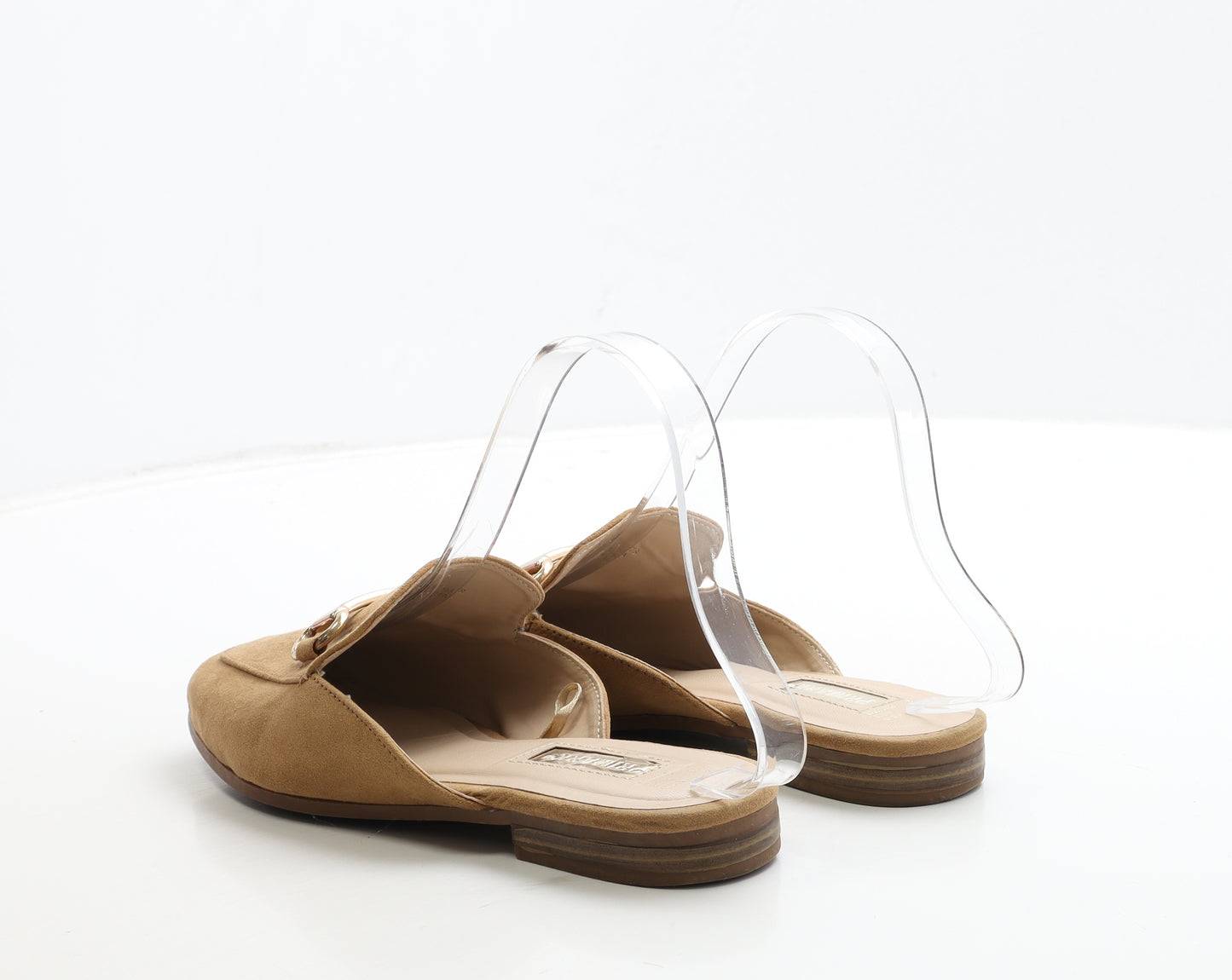 Primark Womens Brown Suede Slip On Flat UK 3 36