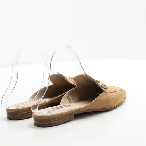 Primark Womens Brown Suede Slip On Flat UK 3 36