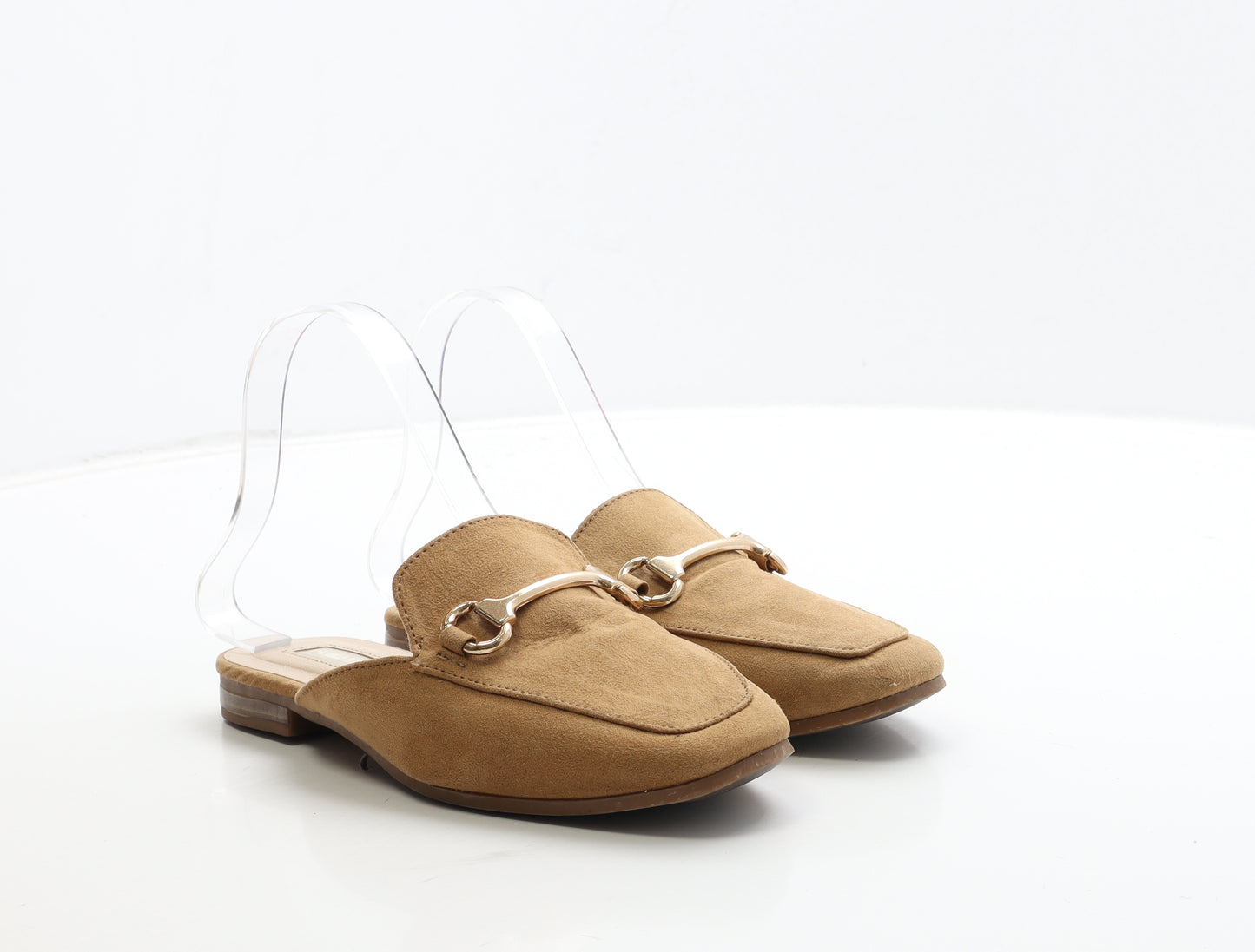 Primark Womens Brown Suede Slip On Flat UK 3 36