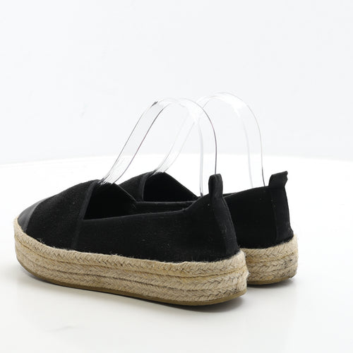 Primark Womens Black Suede Loafer Flat UK 4 37