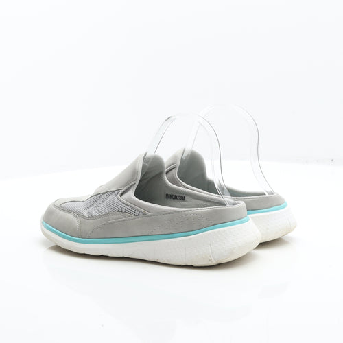TU Womens Grey Leather Loafer Casual UK 7