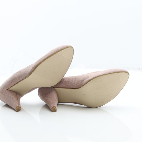 George Womens Pink Polka Dot Synthetic Court Heel UK 5 38